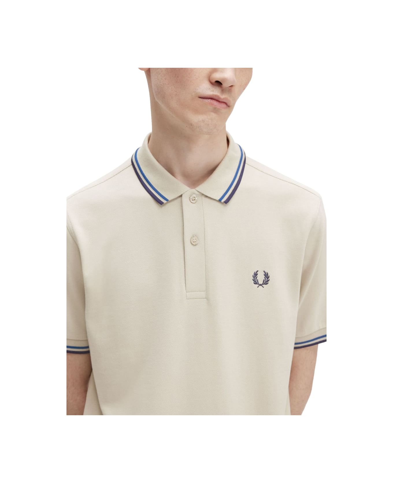 Fred Perry Polo With Logo - IVORY