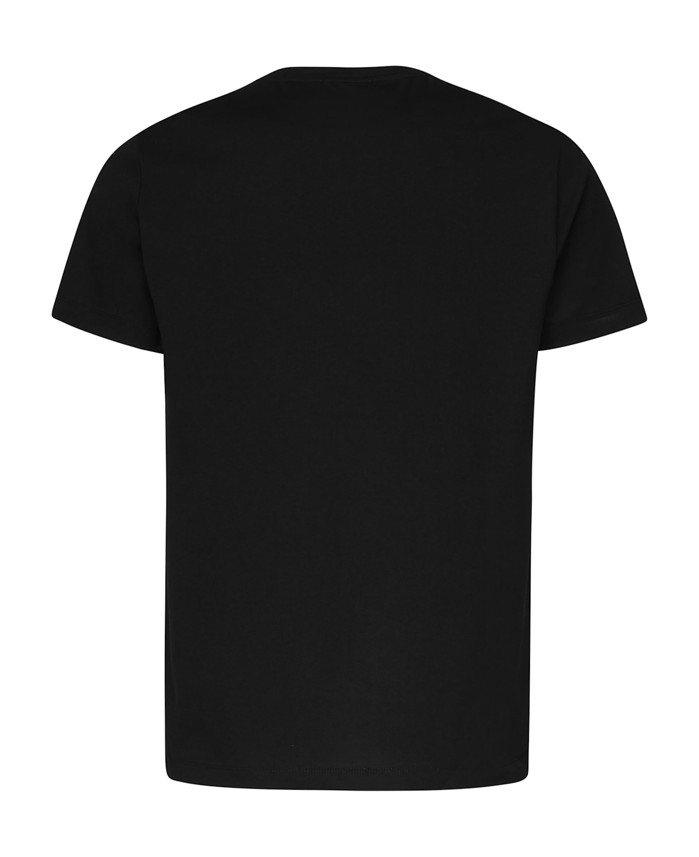 Dondup Jersey T-shirt With Logo - Black