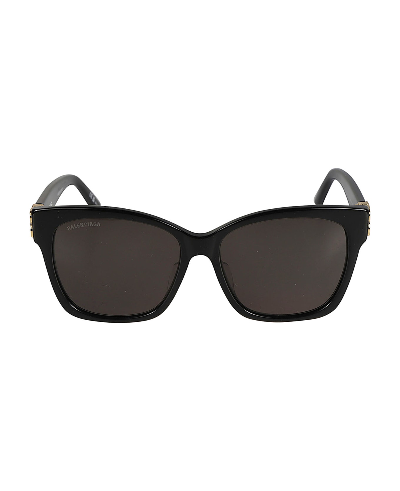 Balenciaga Eyewear Bb0102sa Sunglasses - 001 BLACK GOLD GREY