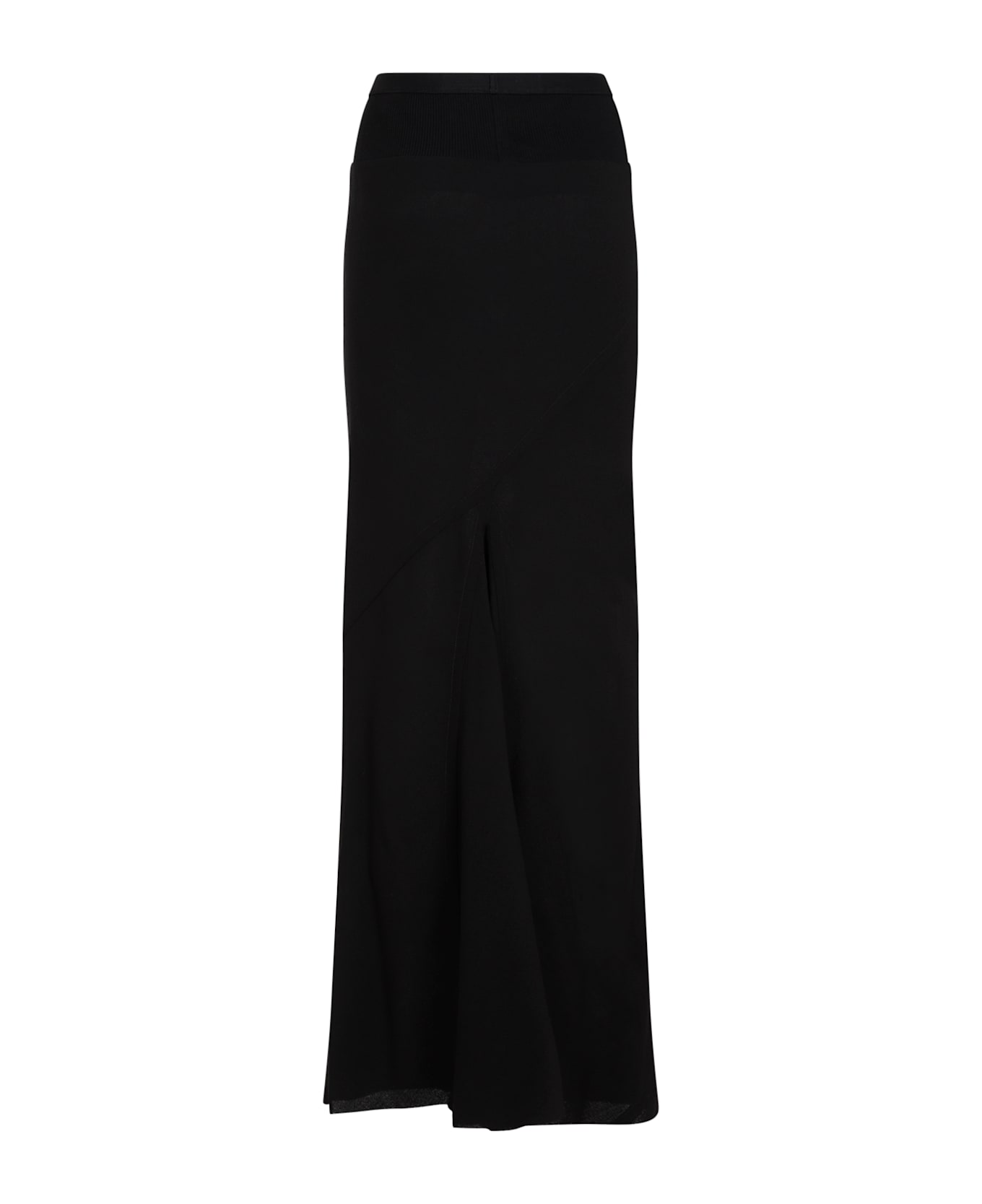 Rick Owens Flared Long Skirt - Black