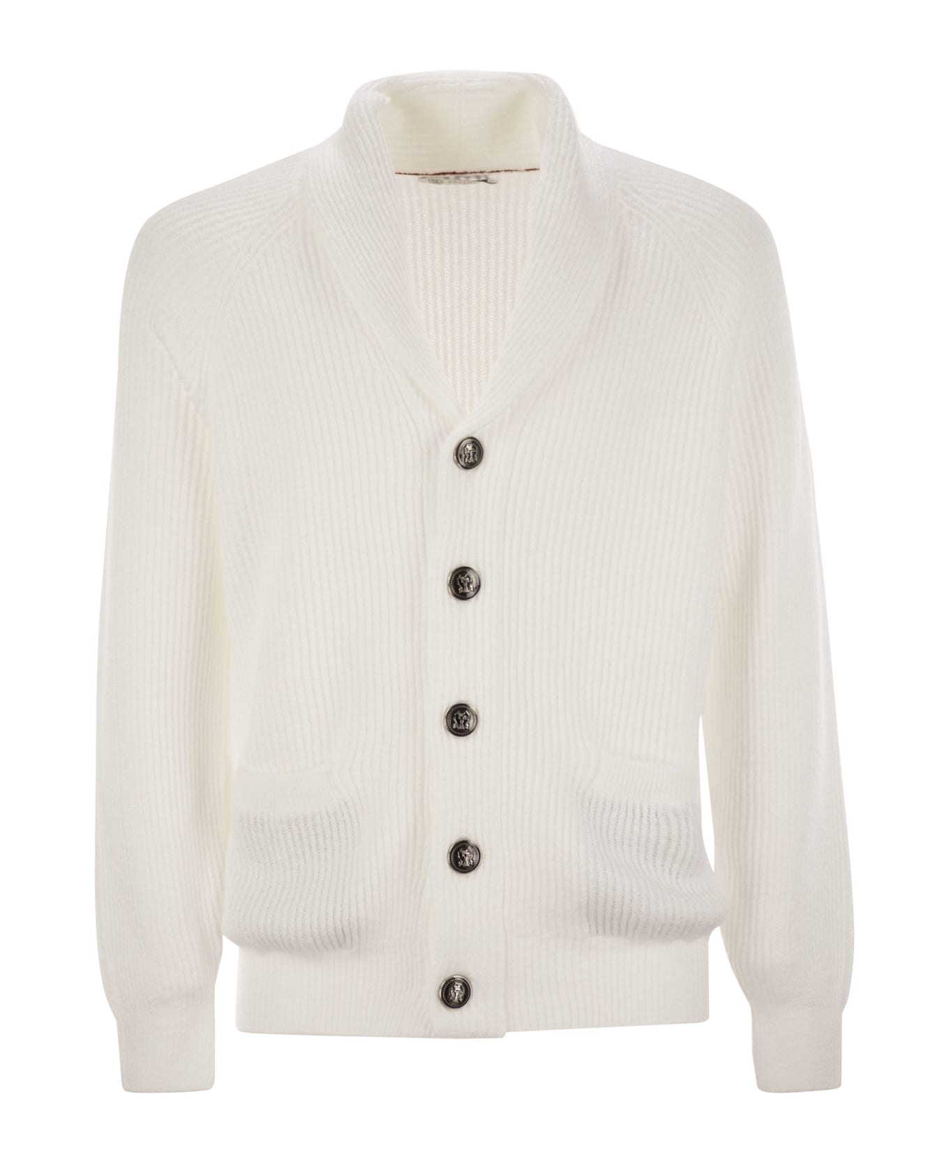Brunello Cucinelli Shawl Lapel Knitted Cardigan - NEVE