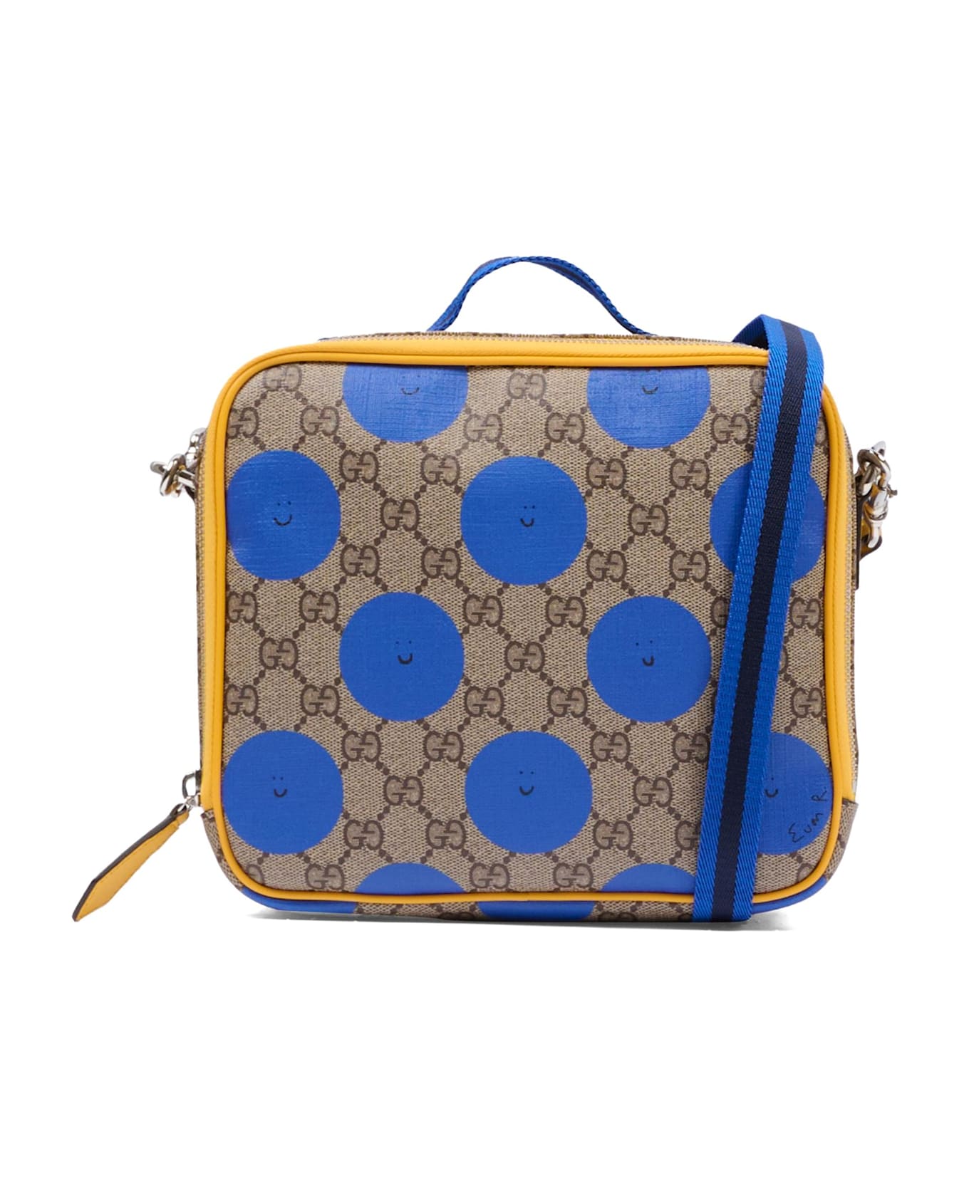 Gucci Blue Bag For Kids With Smiling Sun - Blue