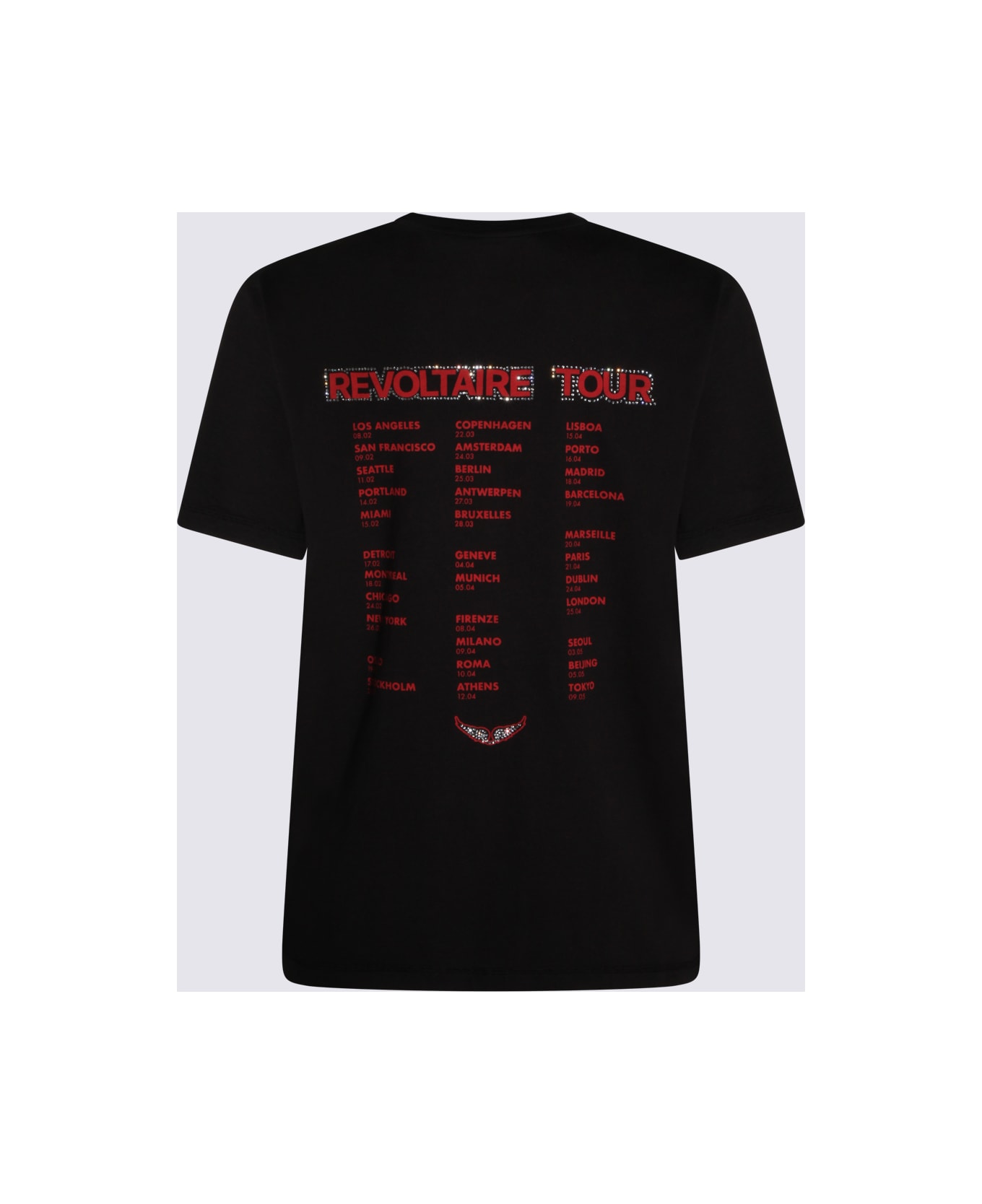 Zadig & Voltaire Black Cotton T-shirt - Black