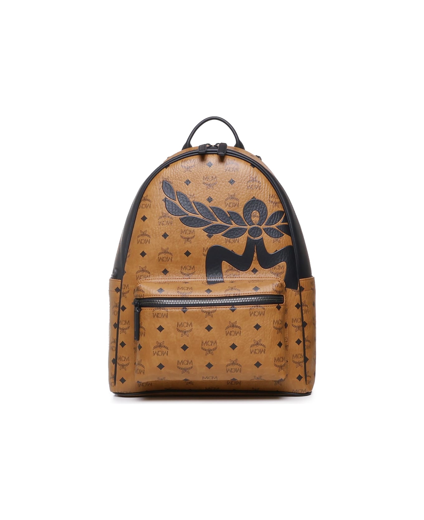 MCM Maxi Visetos Backpack - Brown バックパック