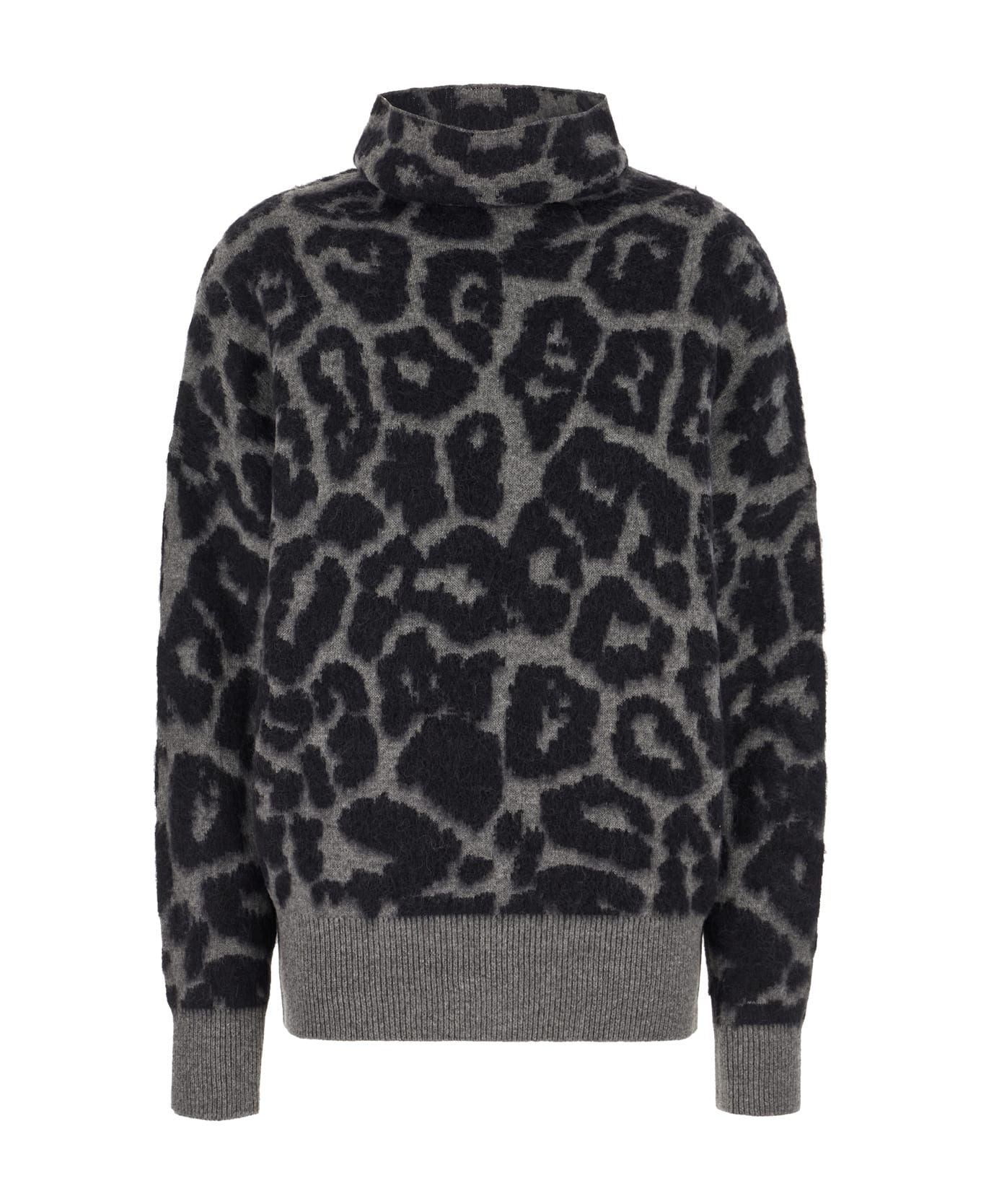 Stella McCartney Embroidered Wool Blend Sweater - BLACK GREY