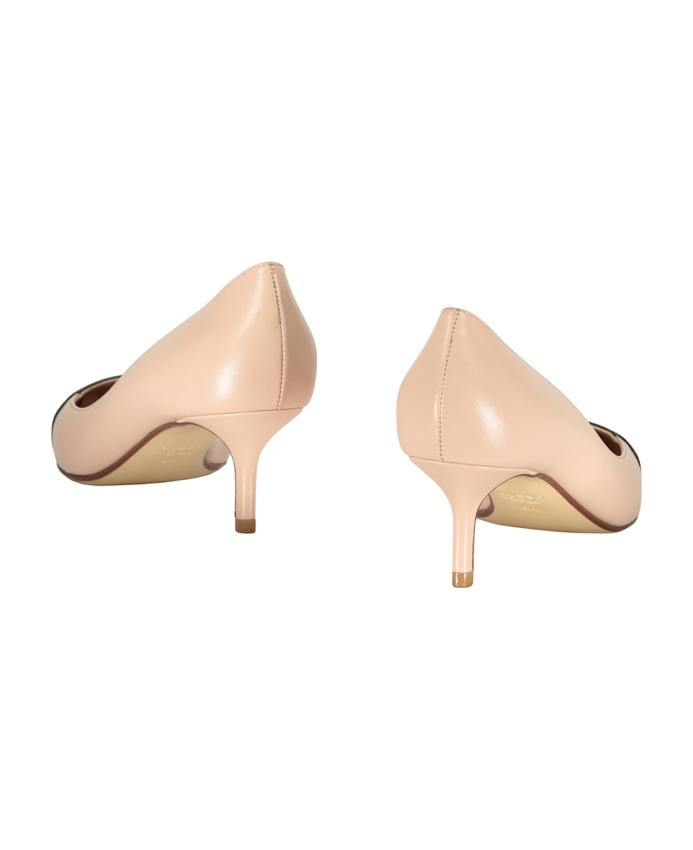 Francesco Russo Leather Pumps - Pale pink