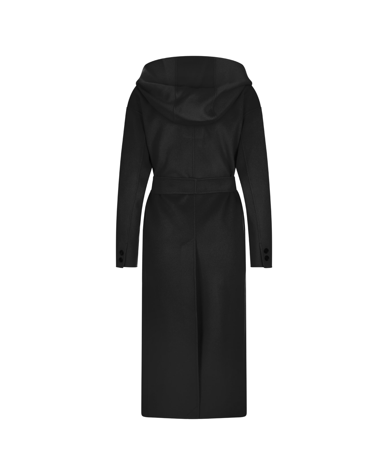 'S Max Mara Black Favola Coat - Black