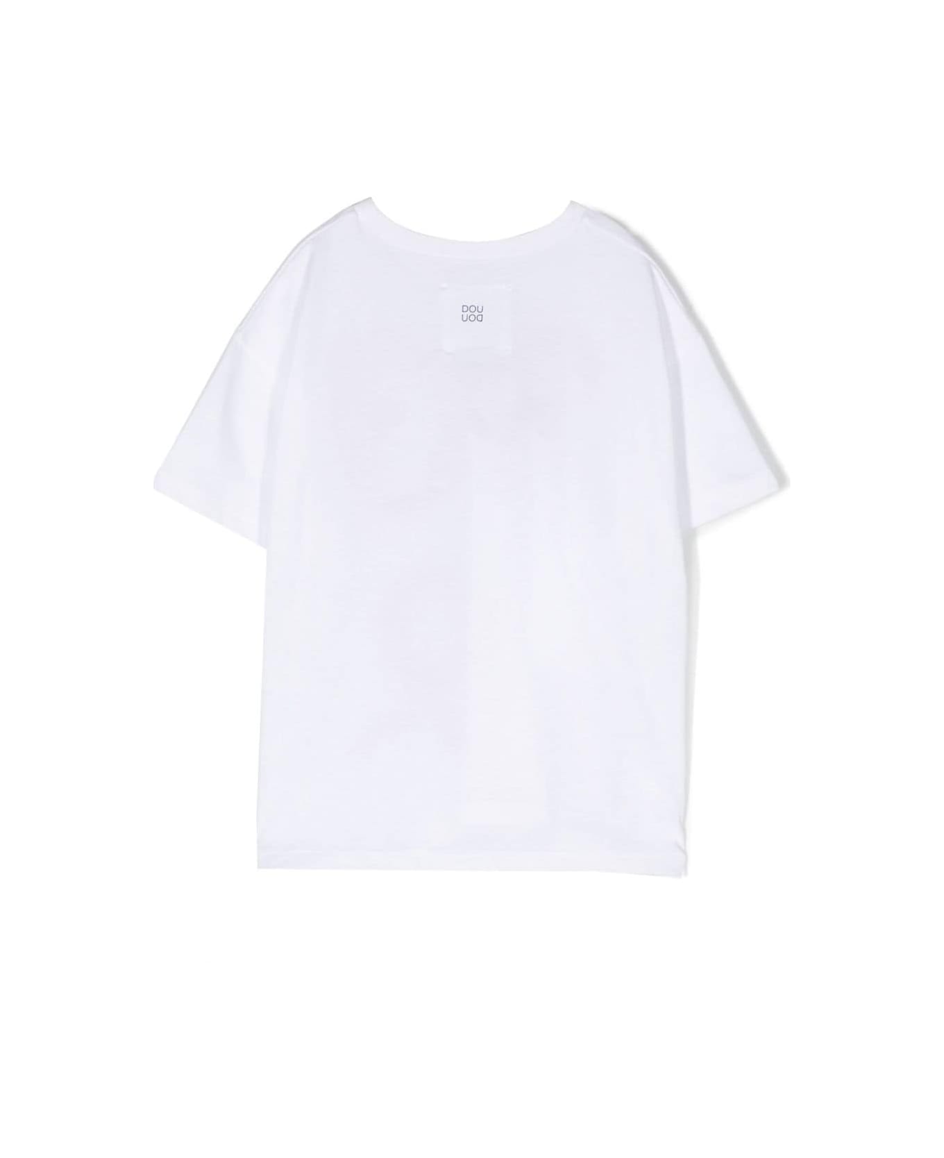Douuod T-shirt With Graphic Print - White
