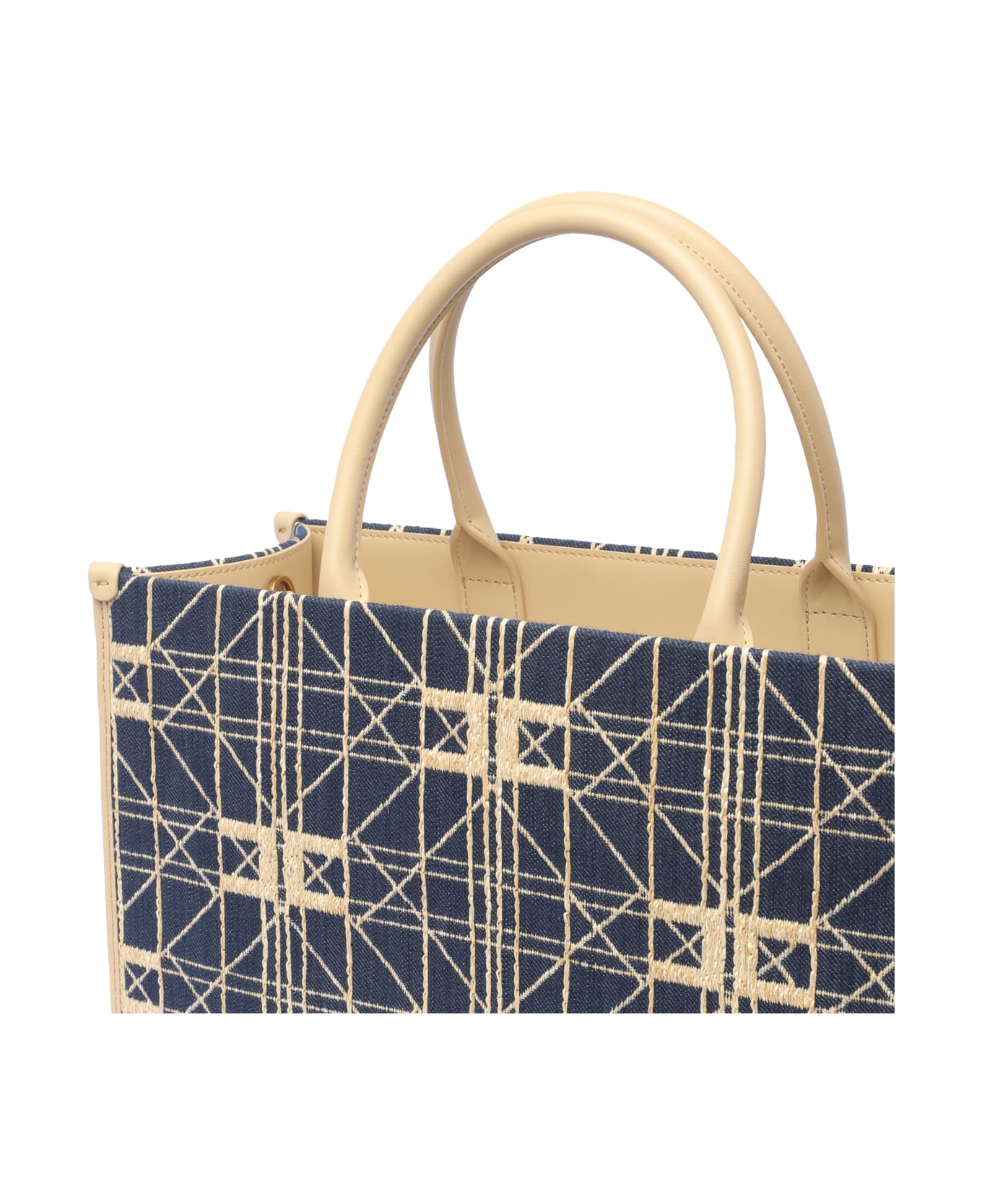 Elisabetta Franchi Logo Tote Bag - Blue トートバッグ