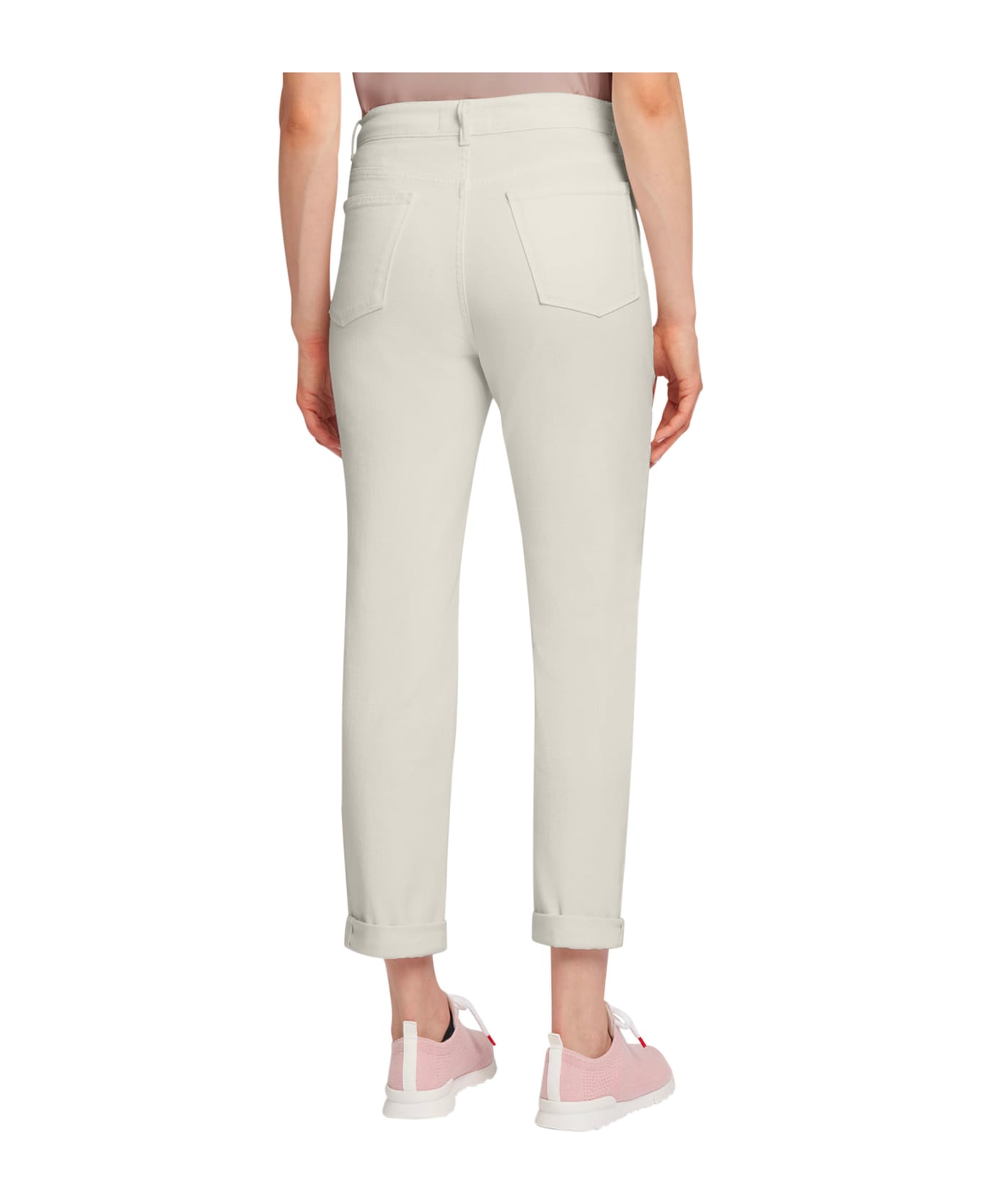 Kiton Jns Trousers Cotton - WHITE