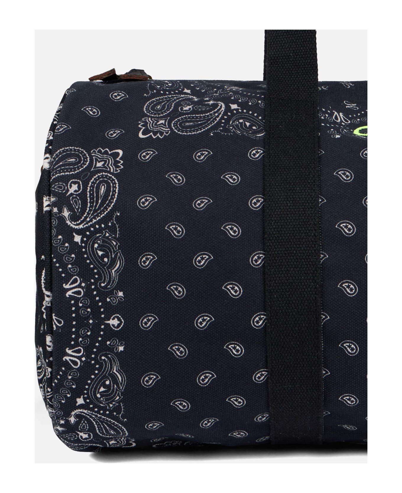 MC2 Saint Barth Travel Duffel Bag With Black Bandanna Print - BLACK