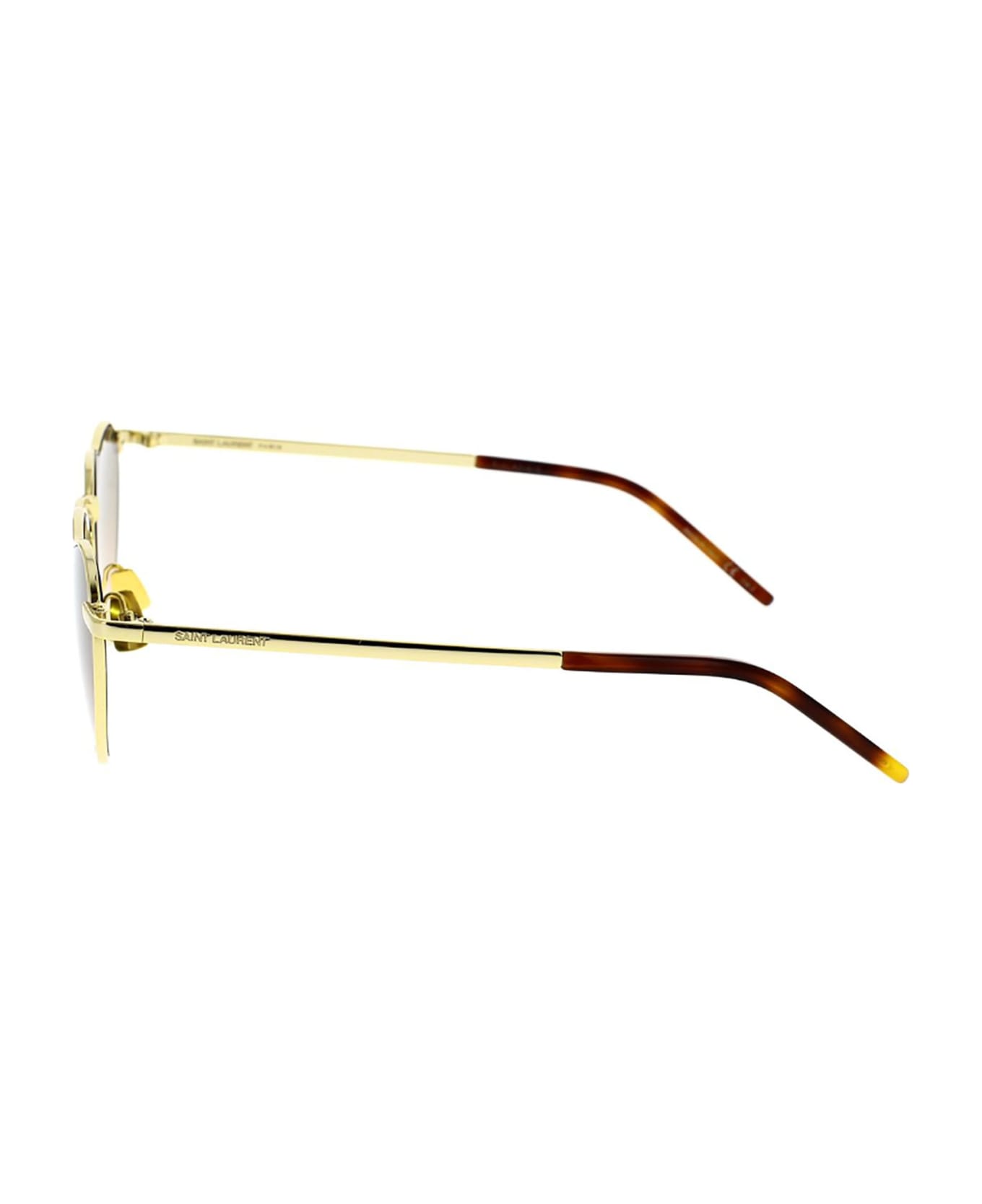 Saint Laurent Eyewear Sl 301 Loulou Sunglasses - 015 gold gold brown