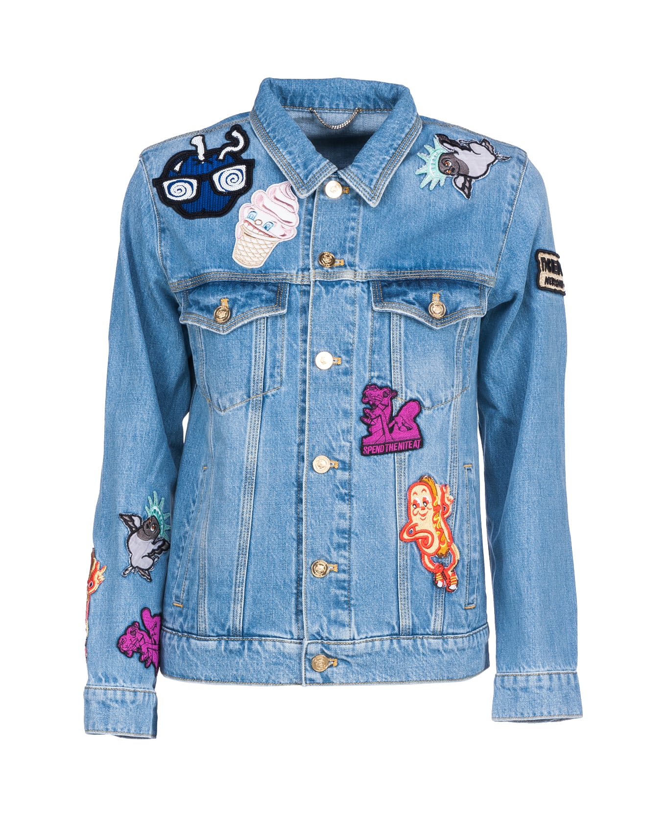 Kenzo Patches Denim Jacket - BLUE
