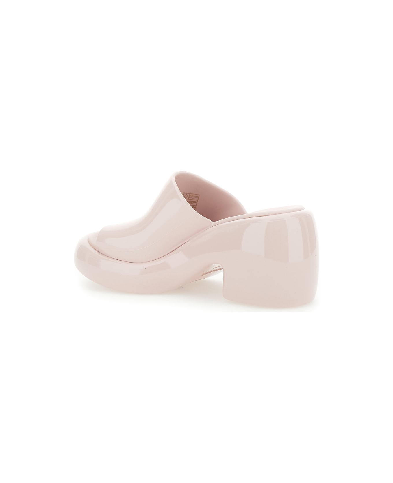 Ferragamo Pink Slide Sandals With Chunky Heel In Rubber Woman - Pink サンダル