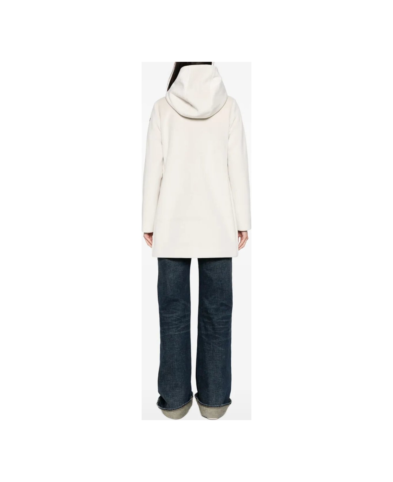 RRD - Roberto Ricci Design Velour Neo Parka Wom Jkt - Cream
