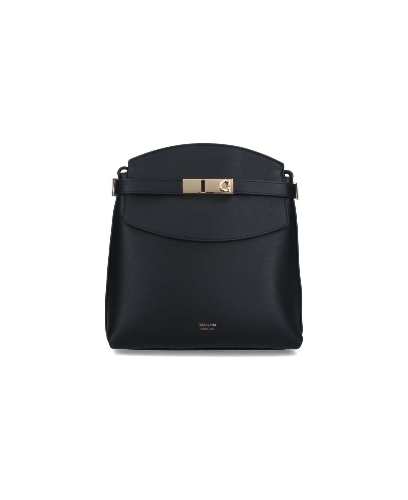 Ferragamo "hug" Crossbody Bag - Black  