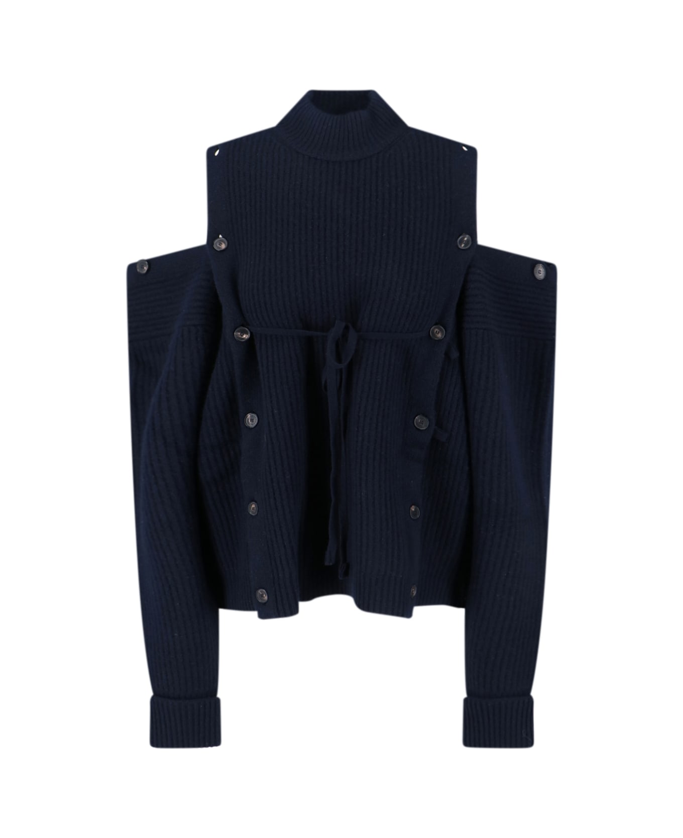 Setchu Wool And Cashmere Blend Sweater - Blue