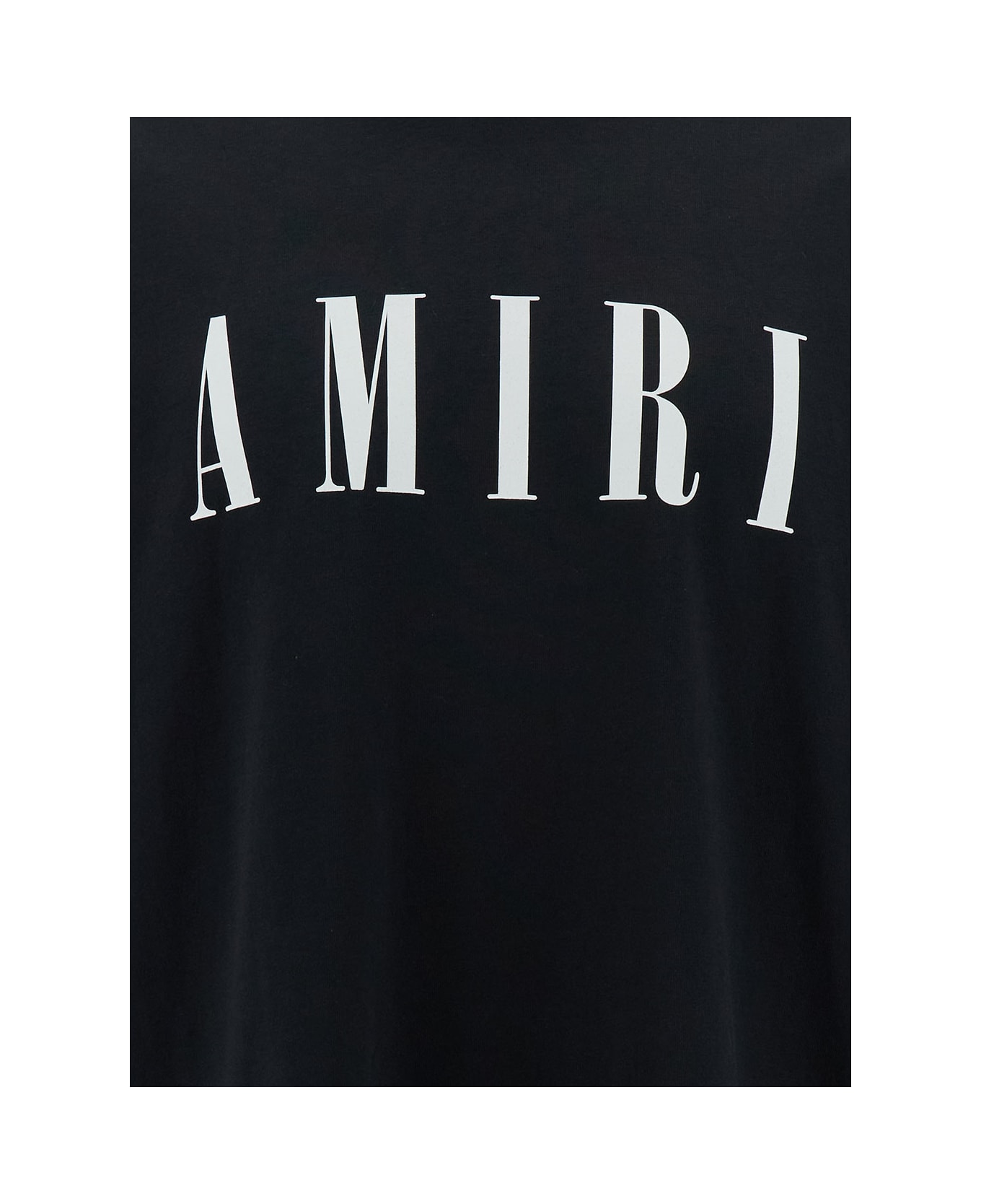 AMIRI Black T-shirt With Contrasting Logo Print In Cotton Man - Black