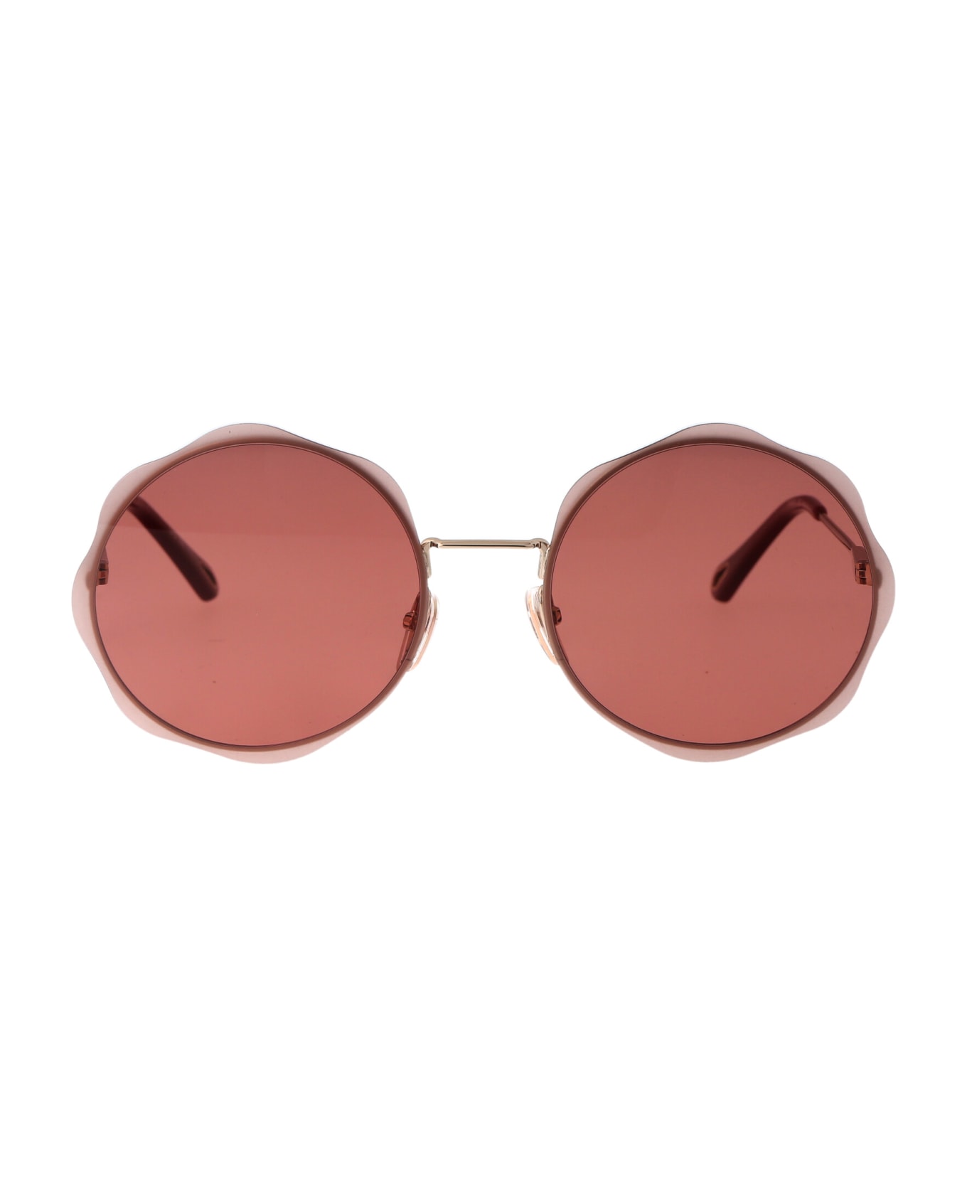 Chloé Eyewear Ch0202s Sunglasses - 003 GOLD GOLD RED サングラス
