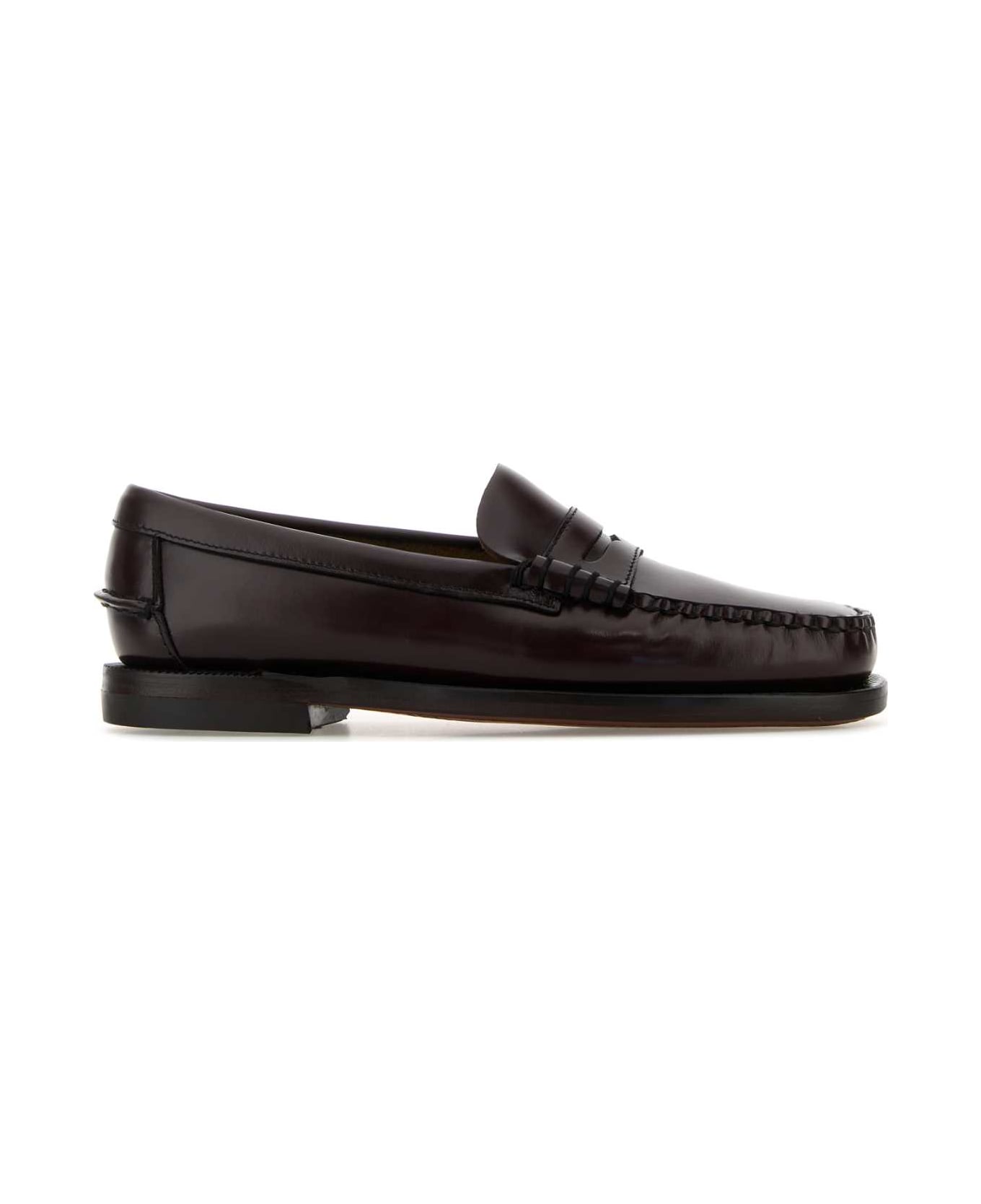 Sebago Dark Brown Leather Classic Dan Loafers - BROWNBURGUNDY