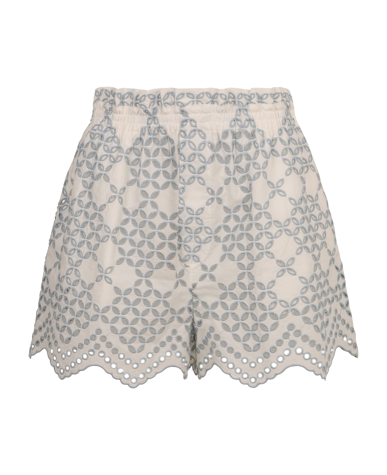 Raquel Diniz Cotton Blend Shorts - White