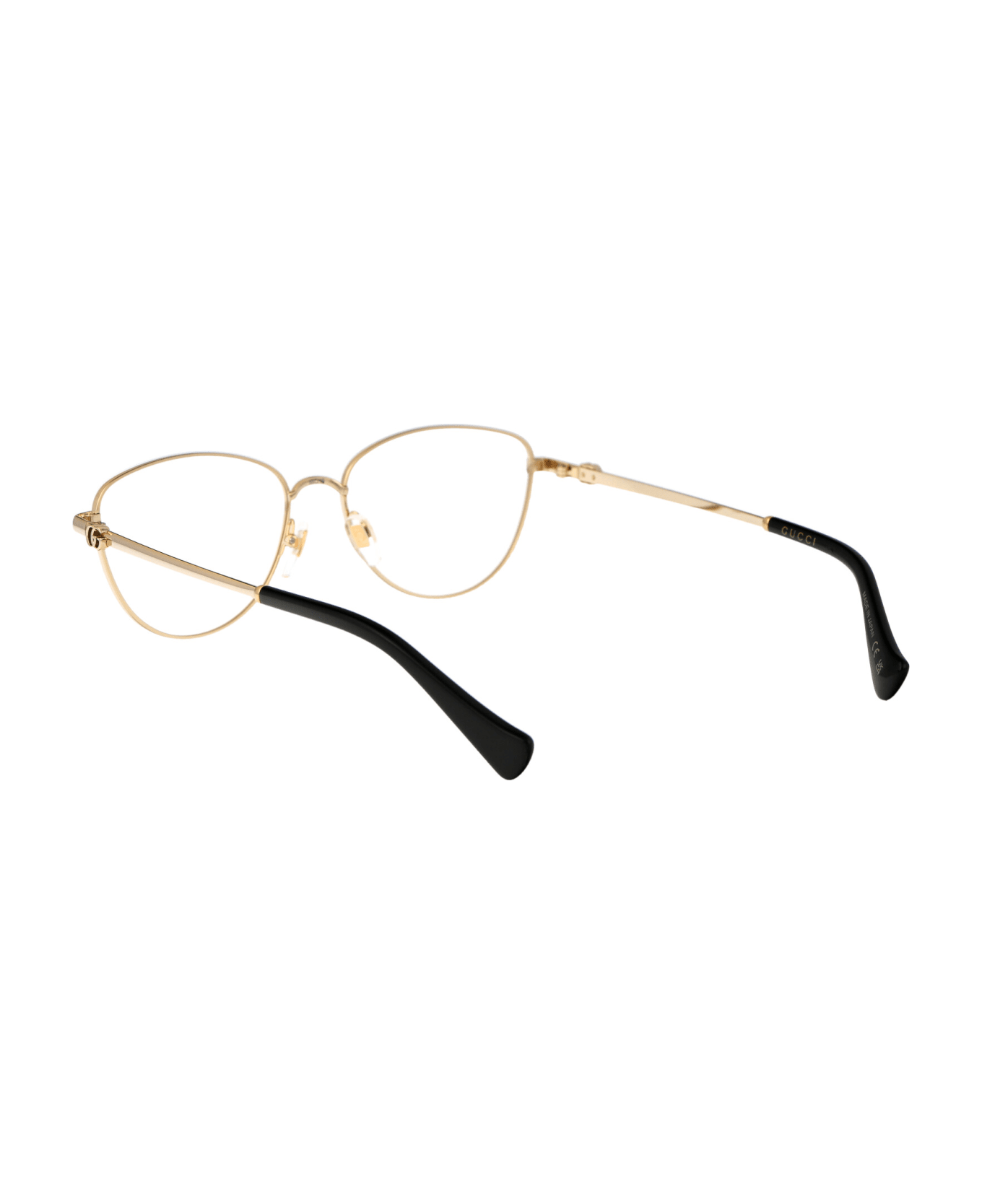 Gucci Eyewear Gg1595o Glasses - 001 GOLD GOLD TRANSPARENT アイウェア