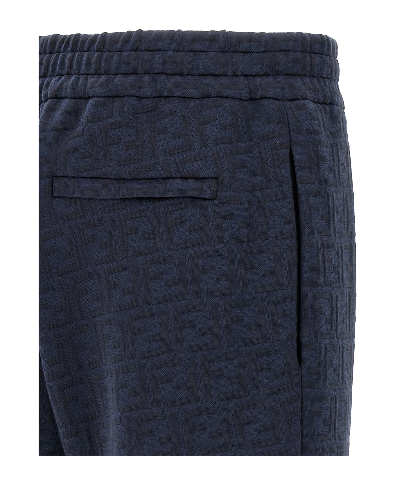 Fendi Ff Monogram Joggers - Blue
