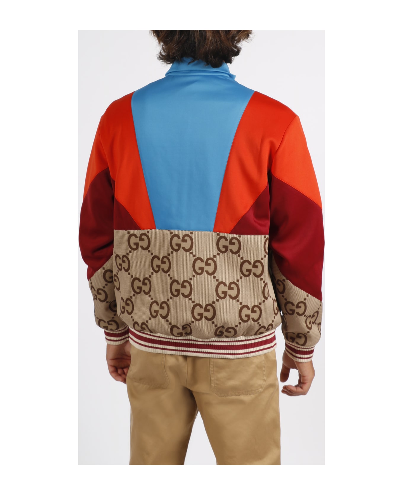 Gucci Lightweight Neoprene Zip Jacket - Beige/Ebano