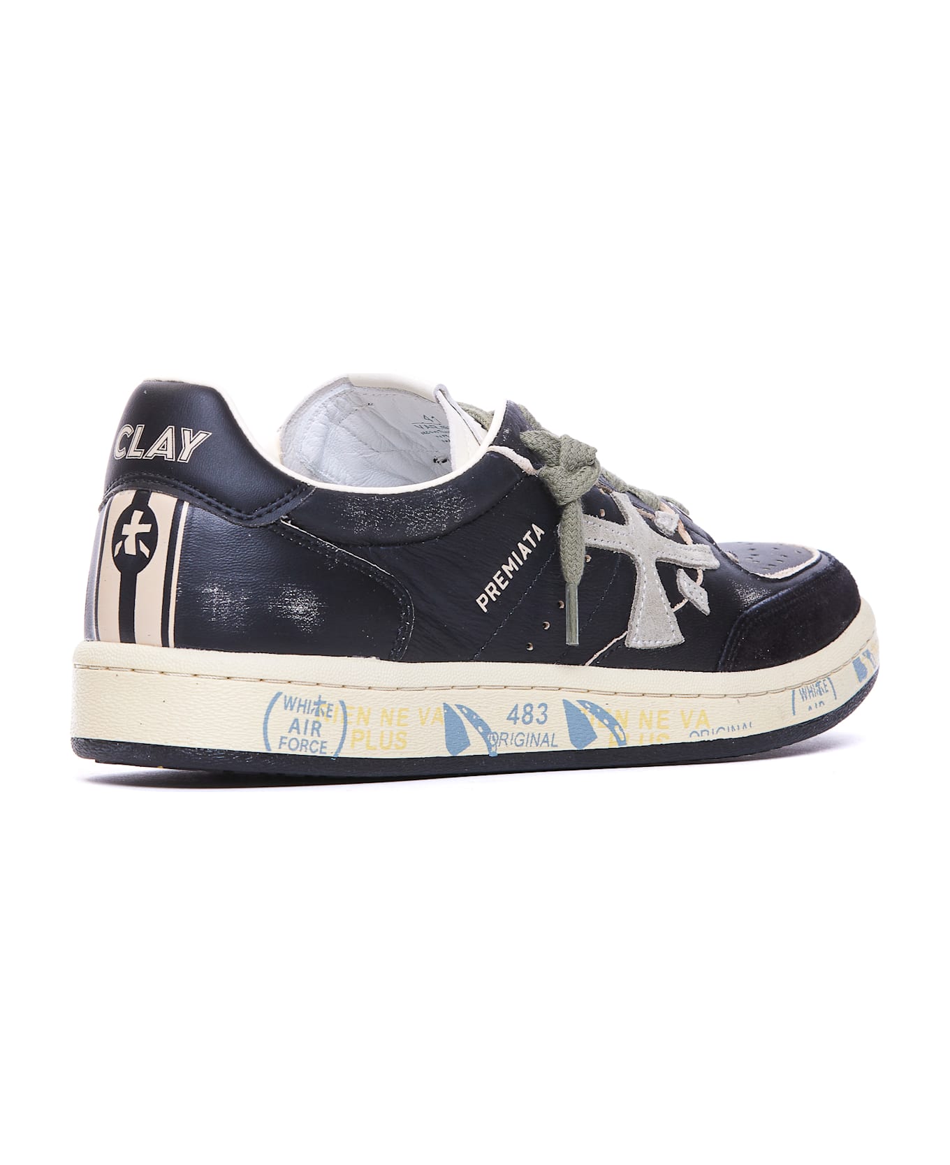 Premiata Bsktclay 6909 Sneakers - Black