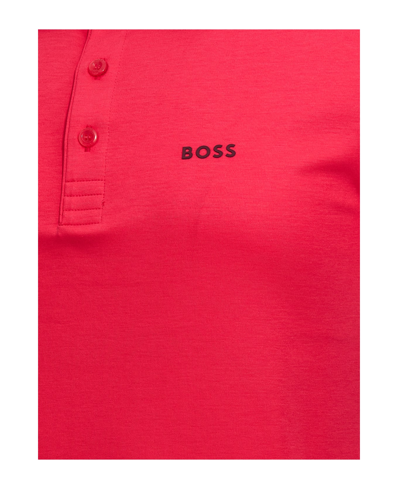 Hugo Boss Logo Polo Shirt - Fuchsia ポロシャツ