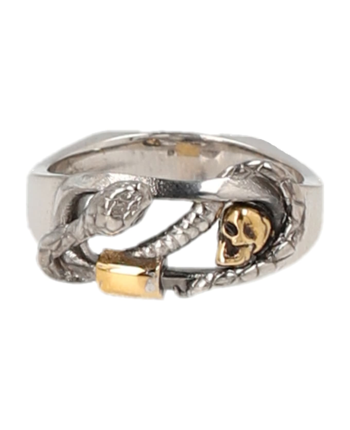 Alexander McQueen 'snake' Ring - SILVER/GOLD