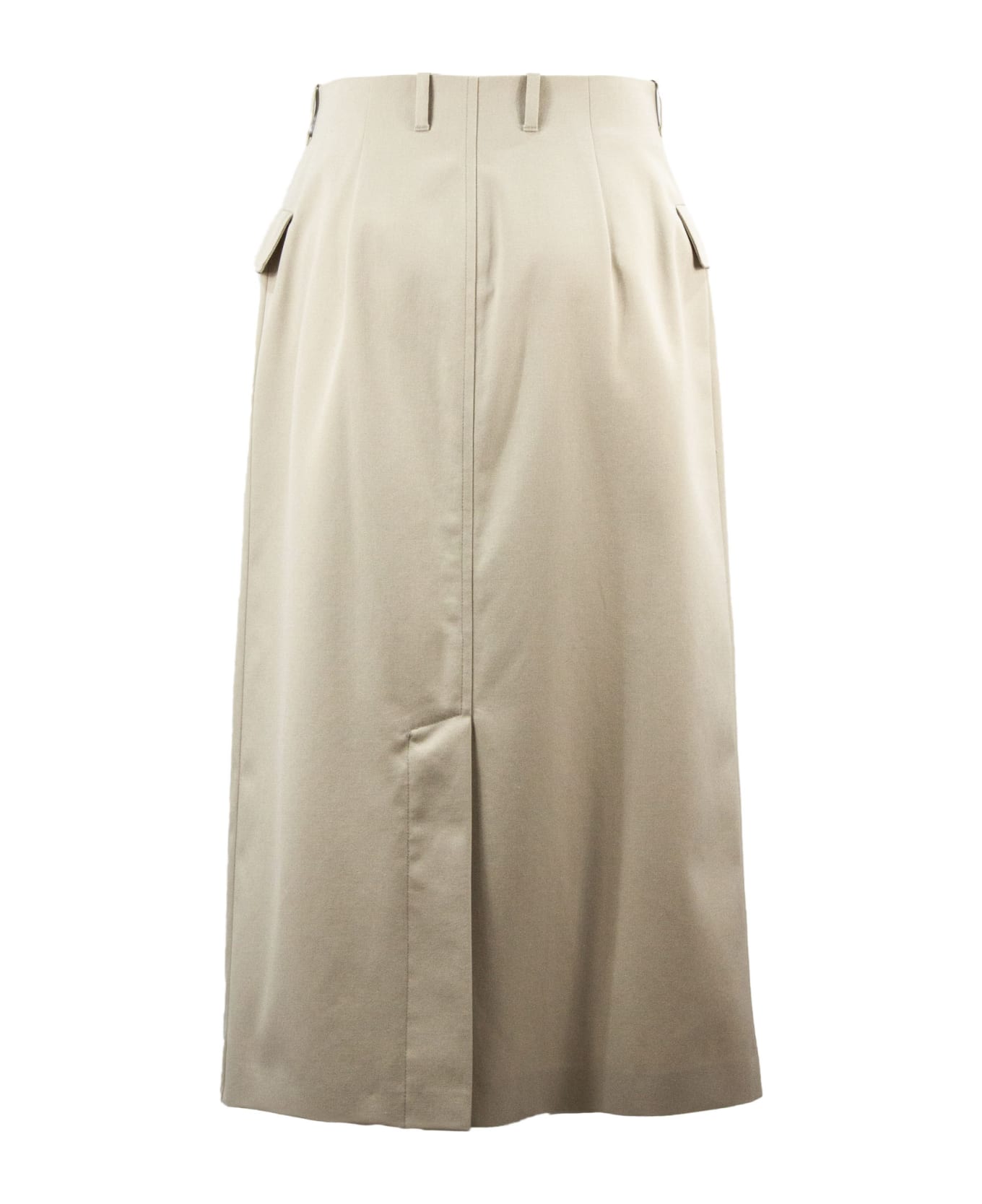 Maison Margiela Beige Cotton Blend Skirt | italist