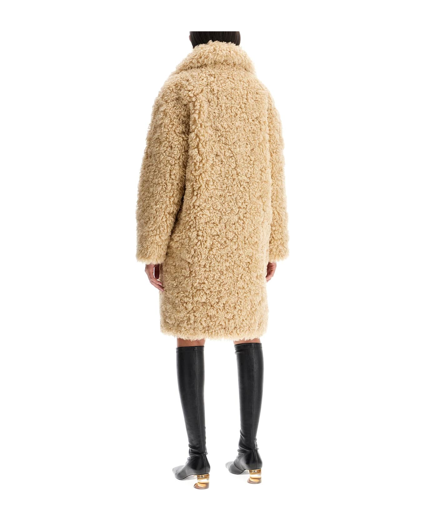 STAND STUDIO Camille Cocoon Coat - NATURAL BEIGE