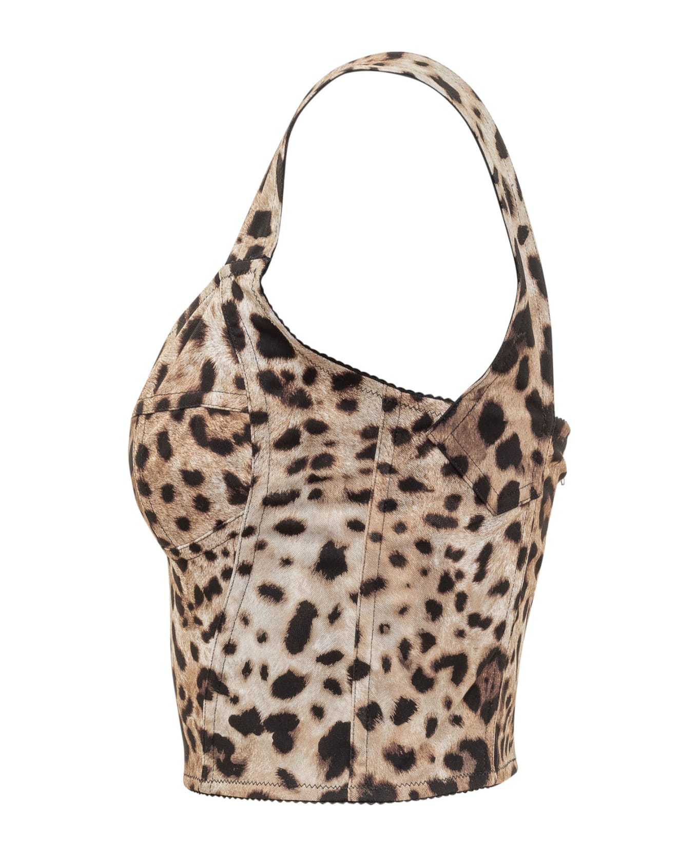 Dolce & Gabbana Leopard Print Bustier - LEO NEW