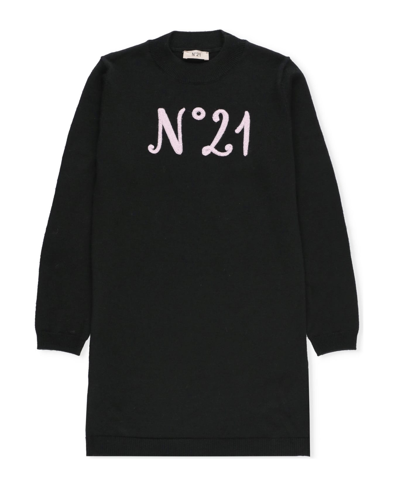 N.21 Dress With Logo - Black