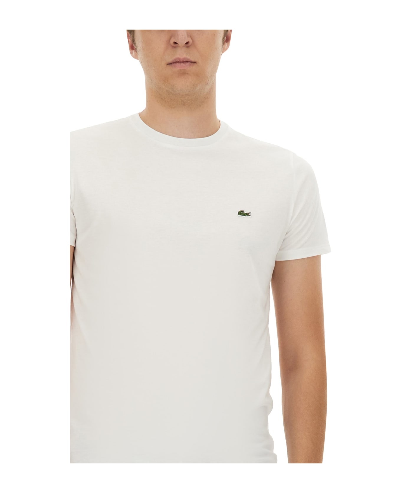 Lacoste T-shirt With Logo - Bianco