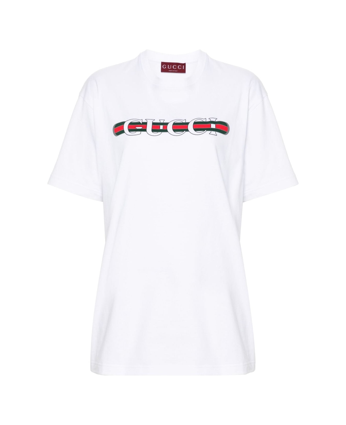 Gucci Logo Cotton T-shirt - White