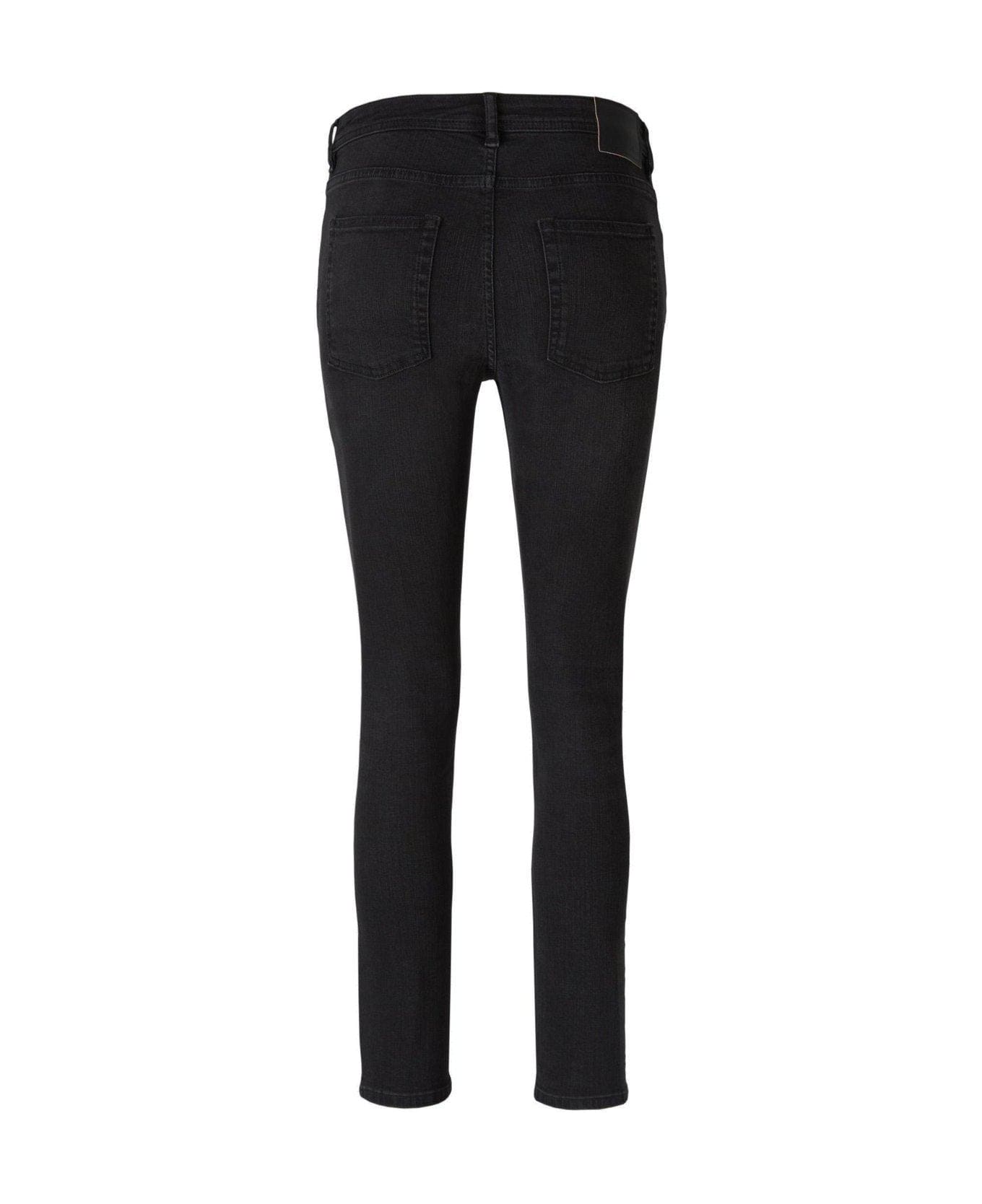 Acne Studios Fade Effect Mid-rise Skinny Jeans - Used black