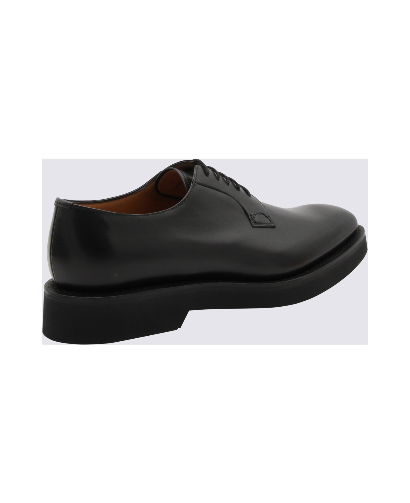 Church's Black Leather Shannon Lace Up Shoes - Black