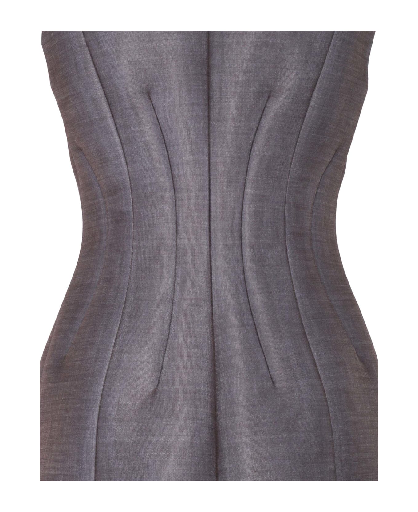 Philosophy di Lorenzo Serafini Gray Mini Dress - GREY