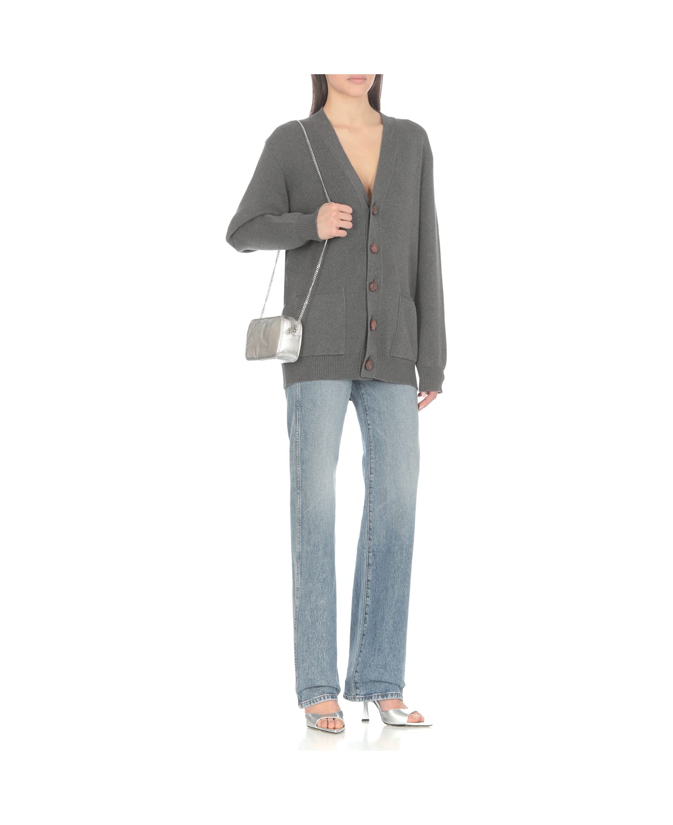 Golden Goose Darnelle Basic Cardigan - Grey