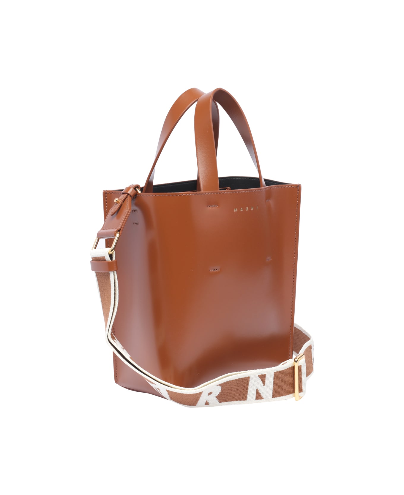 Marni Museo Bag Leather Mini - Brown トートバッグ