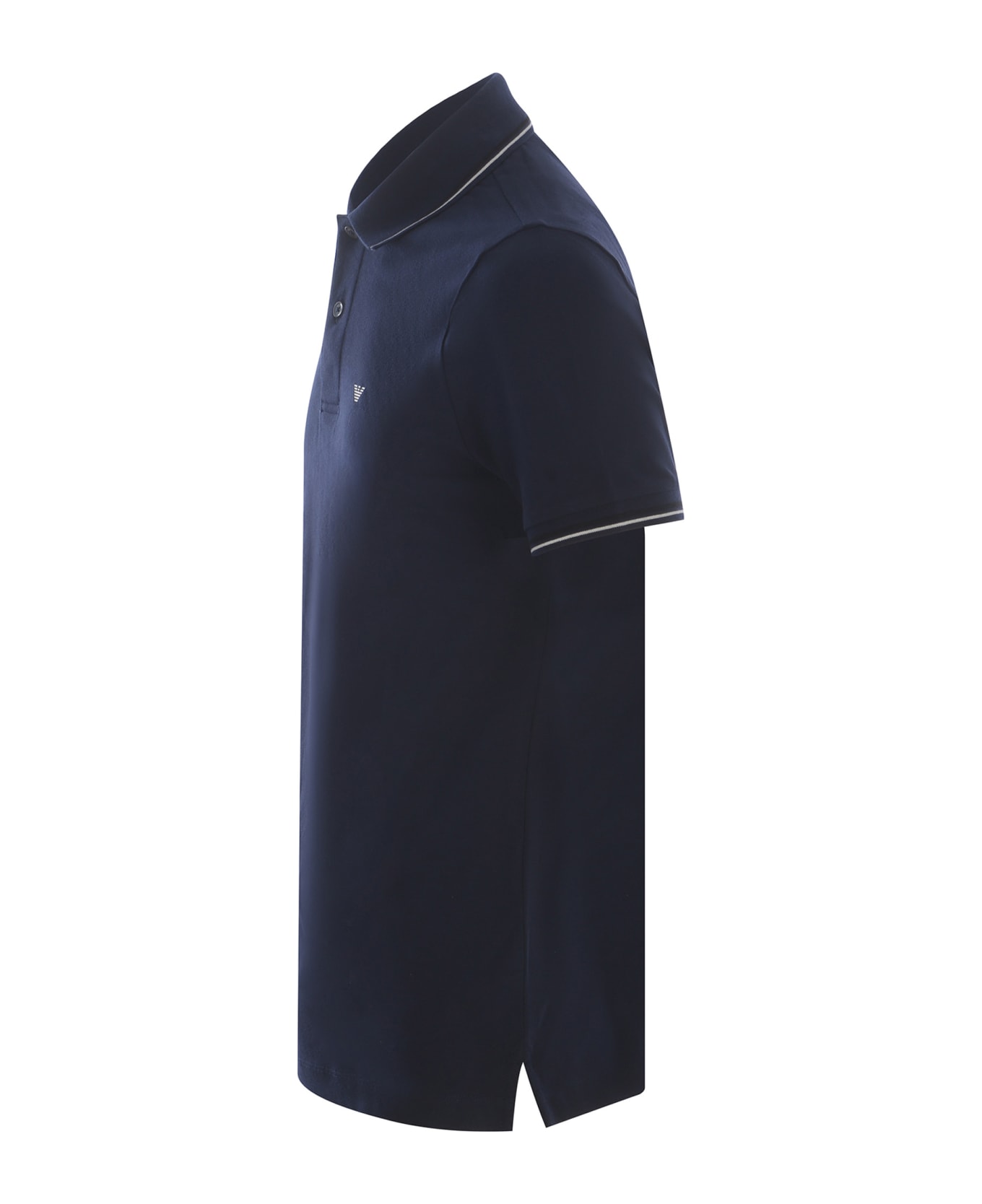 Emporio Armani Polo Shirt Emporio Armani Made Of Stretch Piquet - Blu