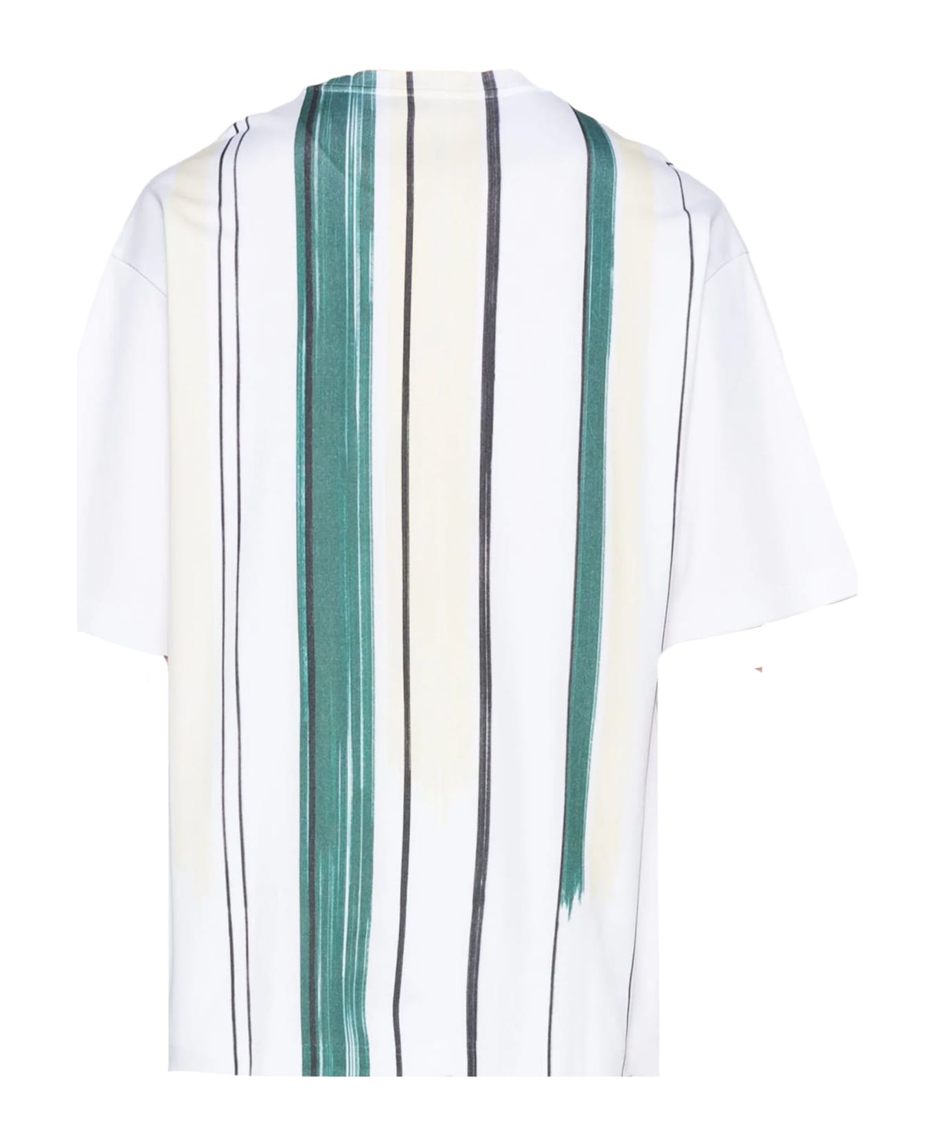 Lanvin T-shirts And Polos White - White and green
