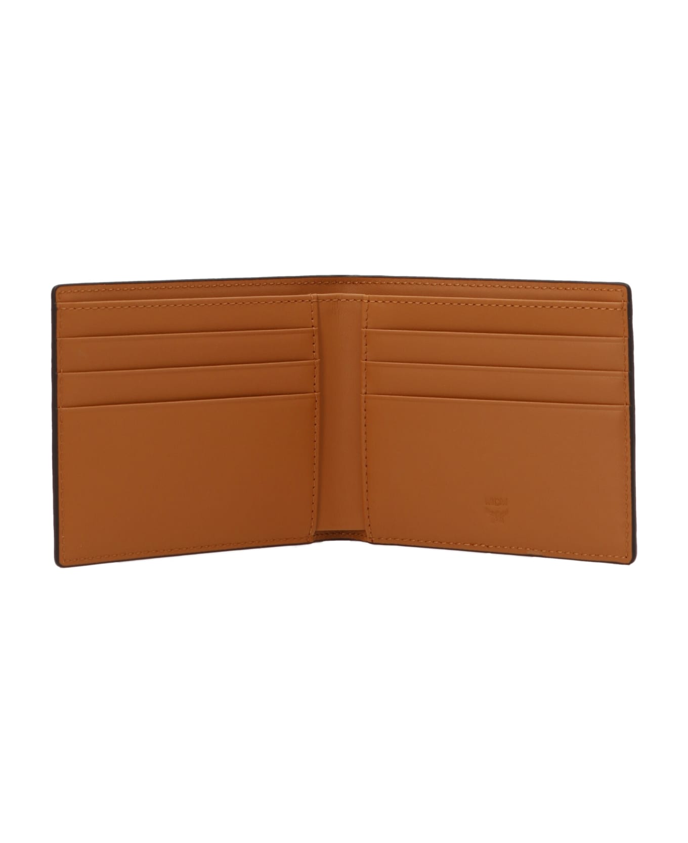 MCM All Over Logo Wallet - Brown