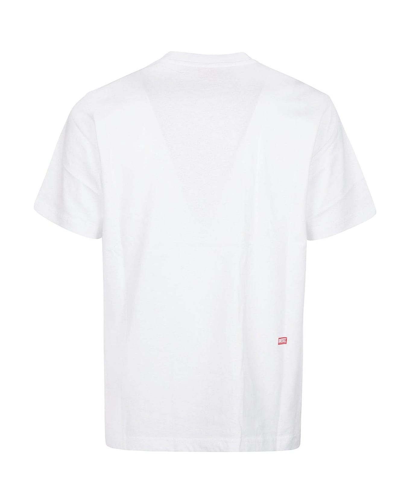 Diesel T-just-n11 Crewneck T-shirt - White