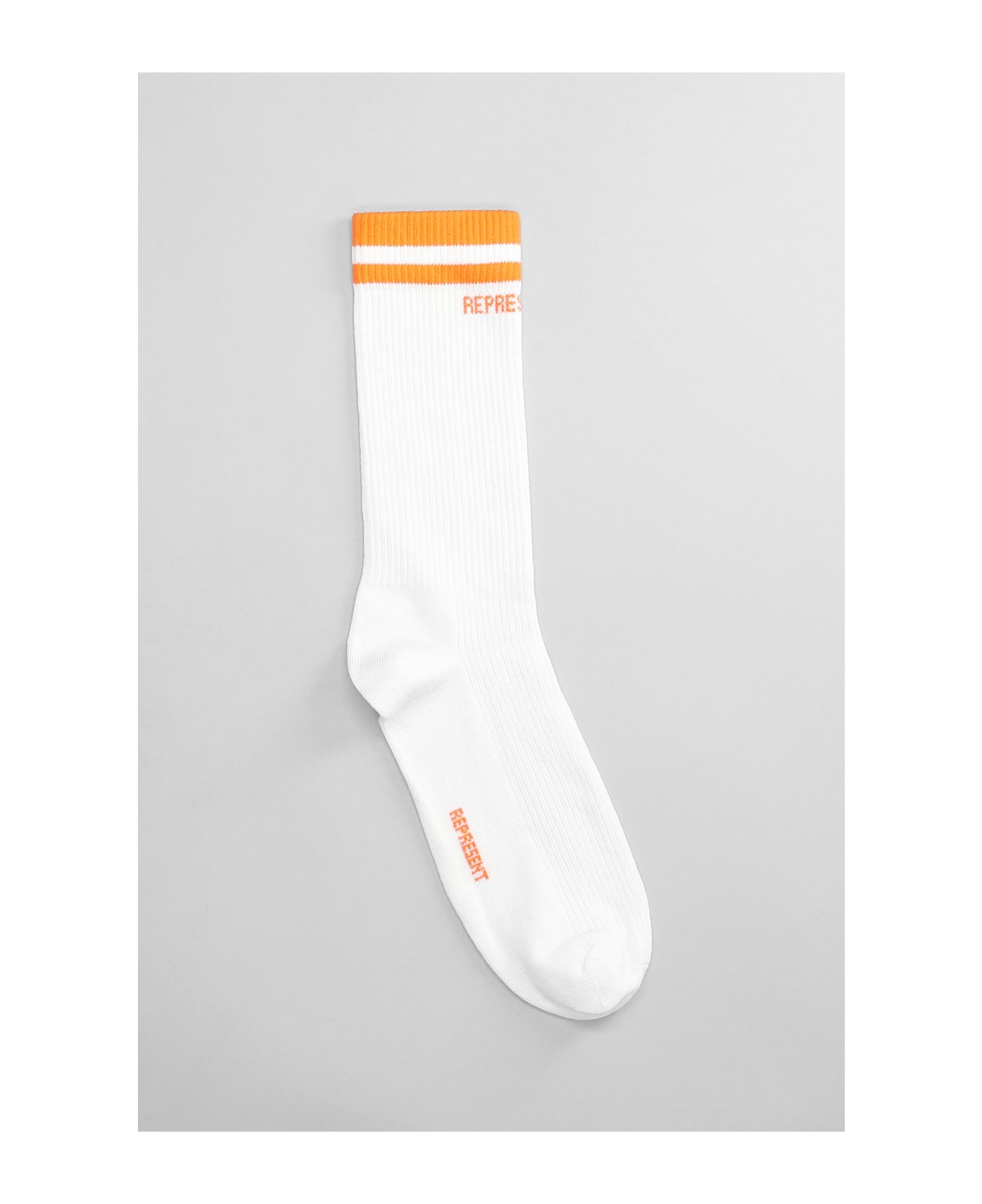 REPRESENT Socks In White Cotton - white