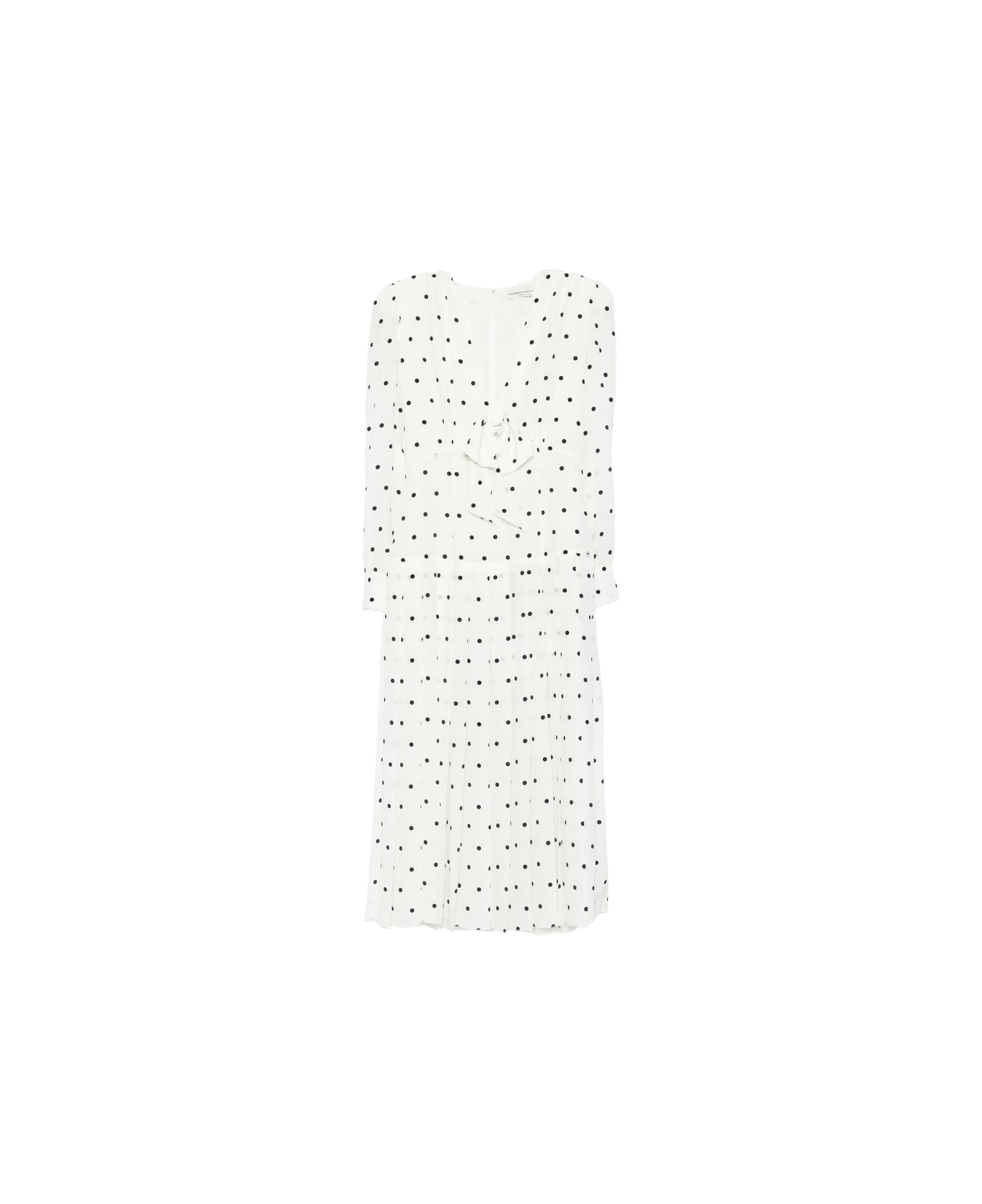 Alessandra Rich Dress - WHITE/BLUE