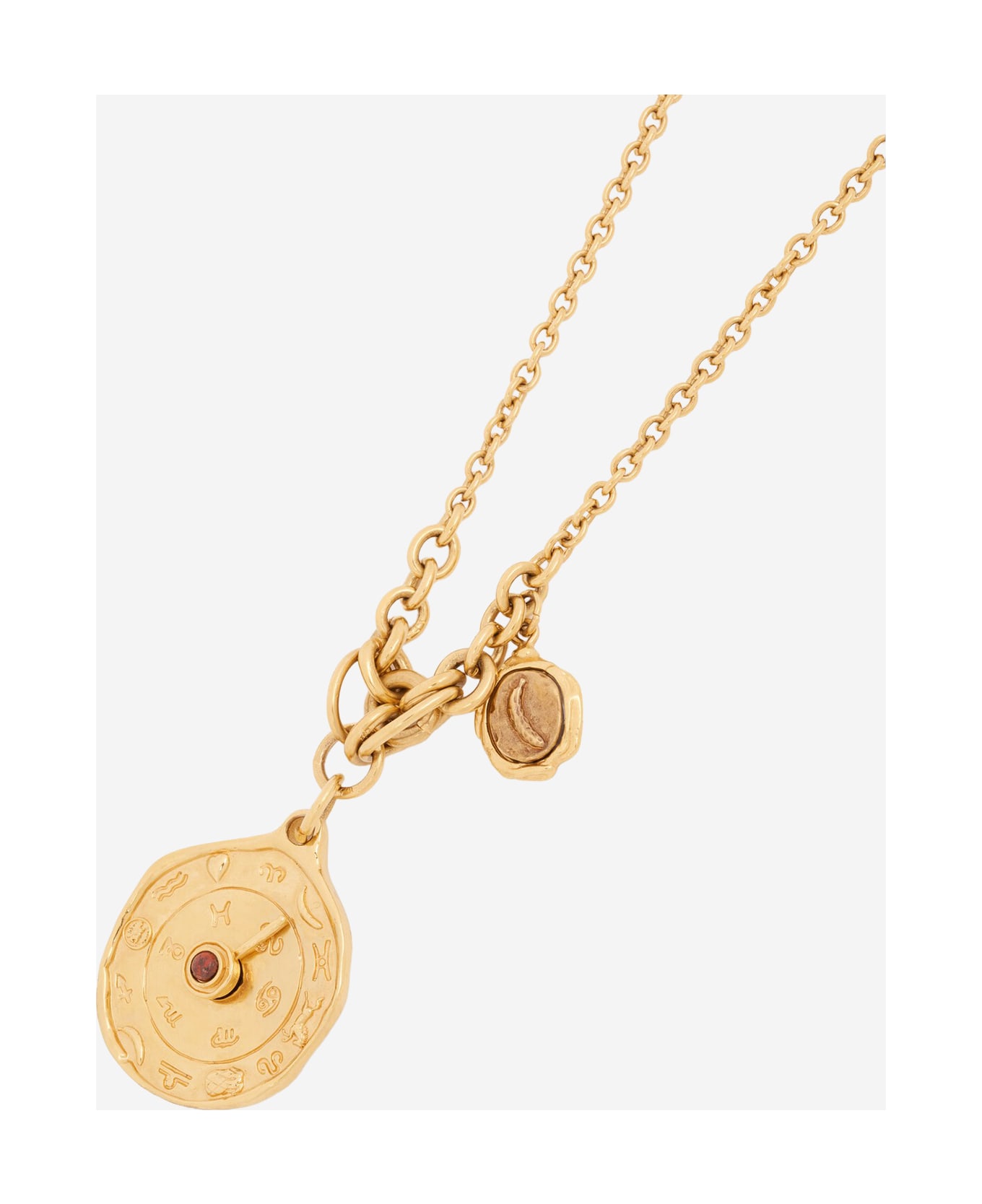 Chloé Medals Necklace With Pendant - COLOR oro
