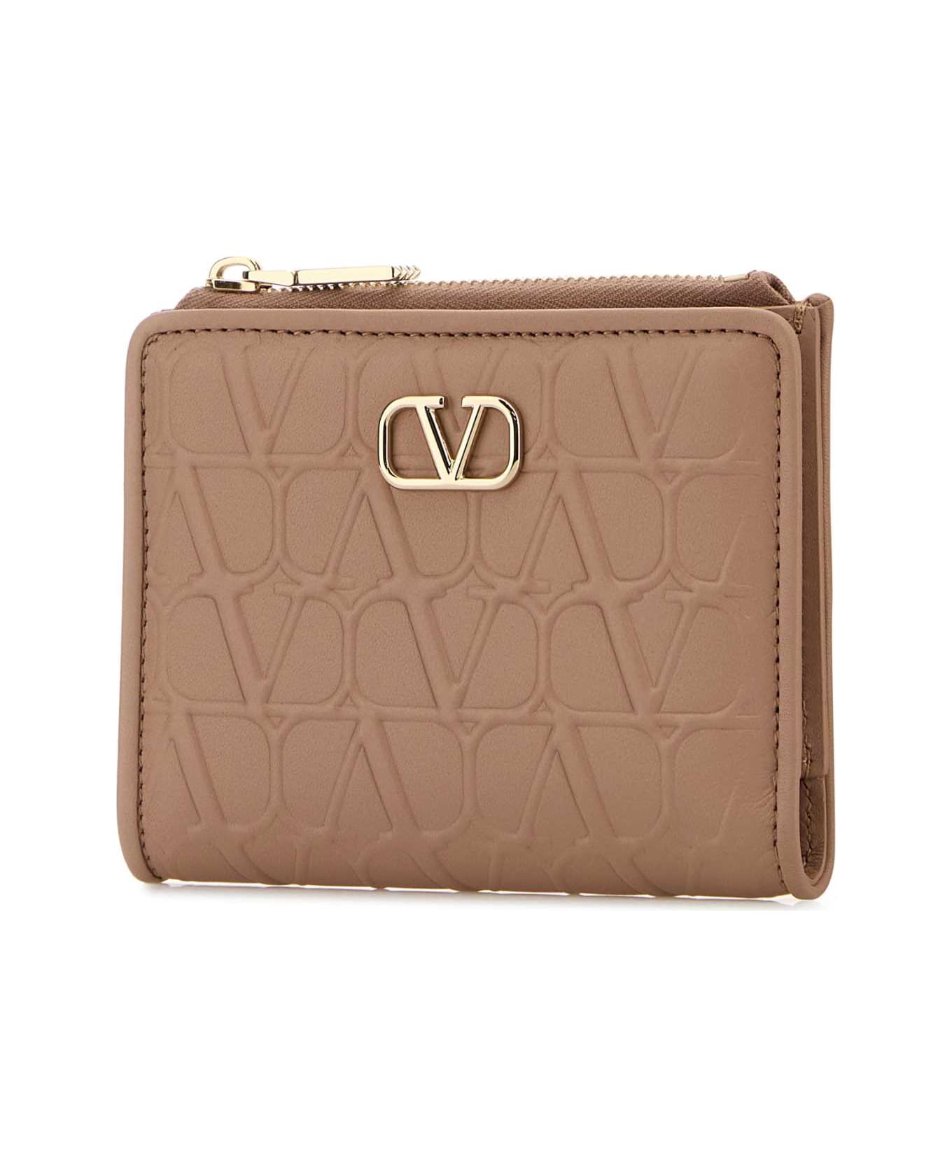 Valentino Garavani Powder Pink Leather Wallet - ROSECANNELLE